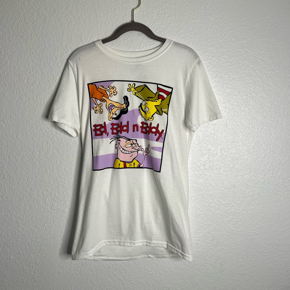 Ed EDD an Eddy Cartoon Network Y2K Show Graphic Tee S